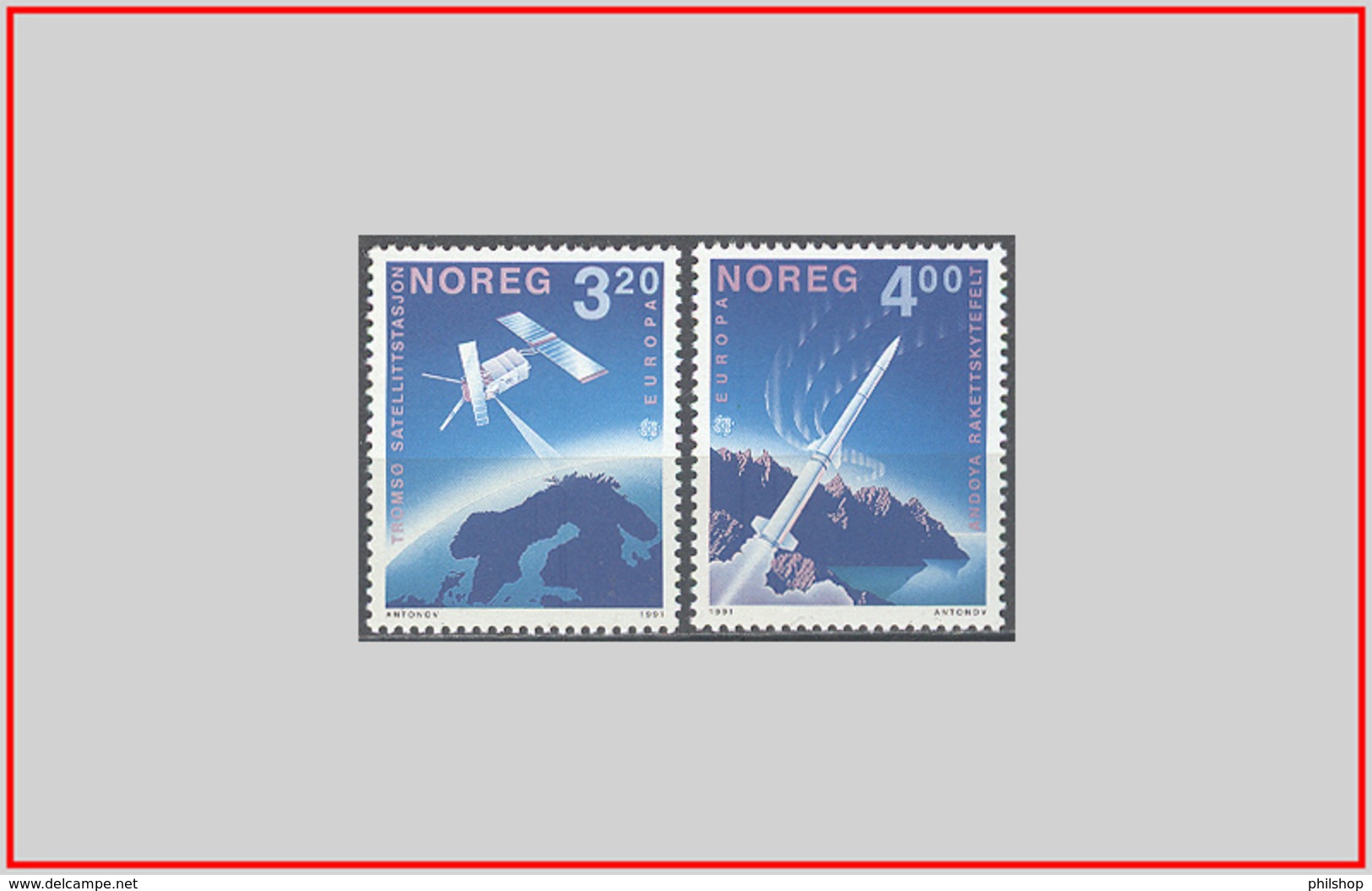 Norvegia Norway 1991 - Cat. 1019/20 (MNH **) Europa CEPT - Europe (008962) - Nuovi