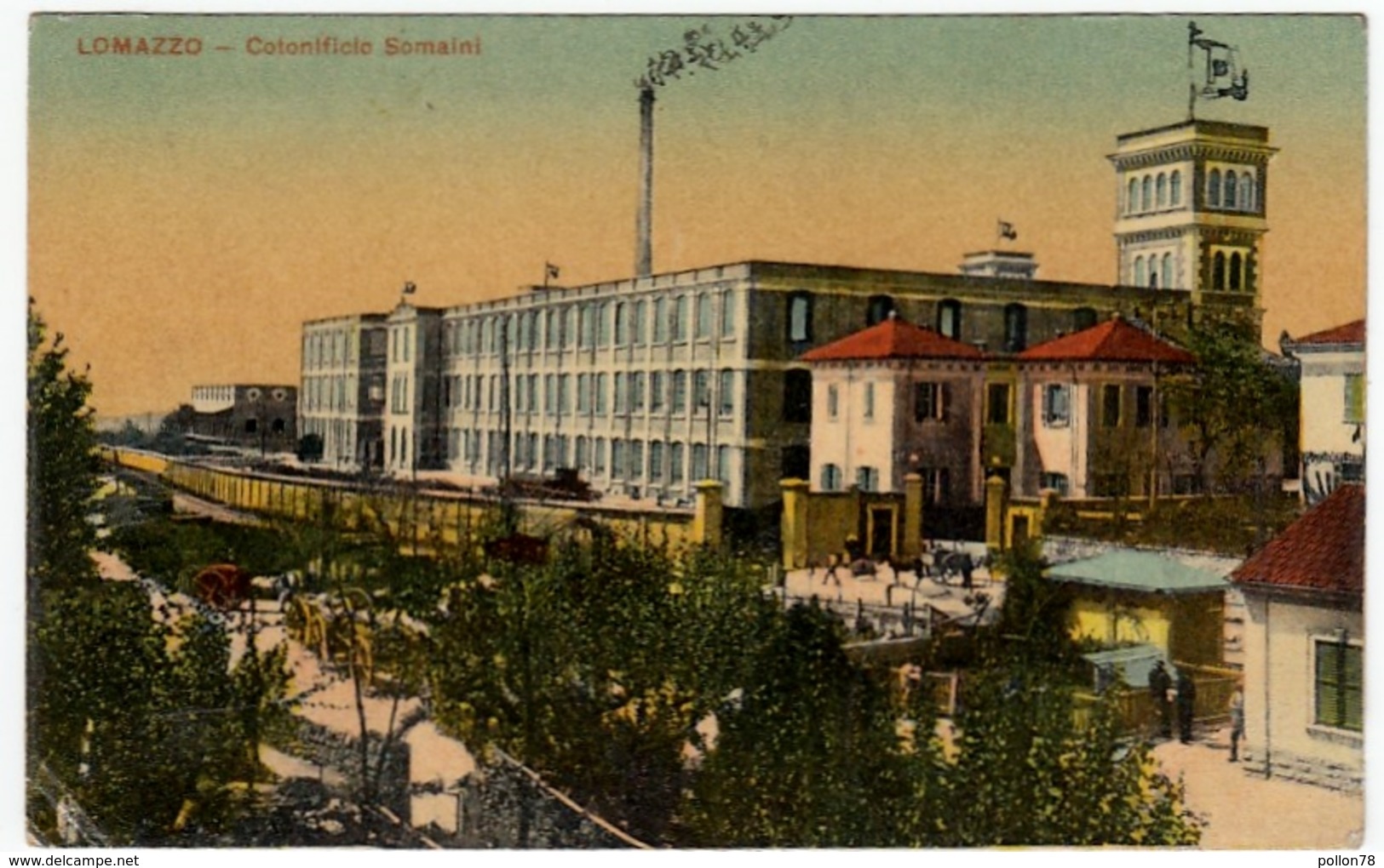 LOMAZZO - COTONIFICIO SOMAINI - COMO - 1912 - Vedi Retro - Formato Piccolo - Como