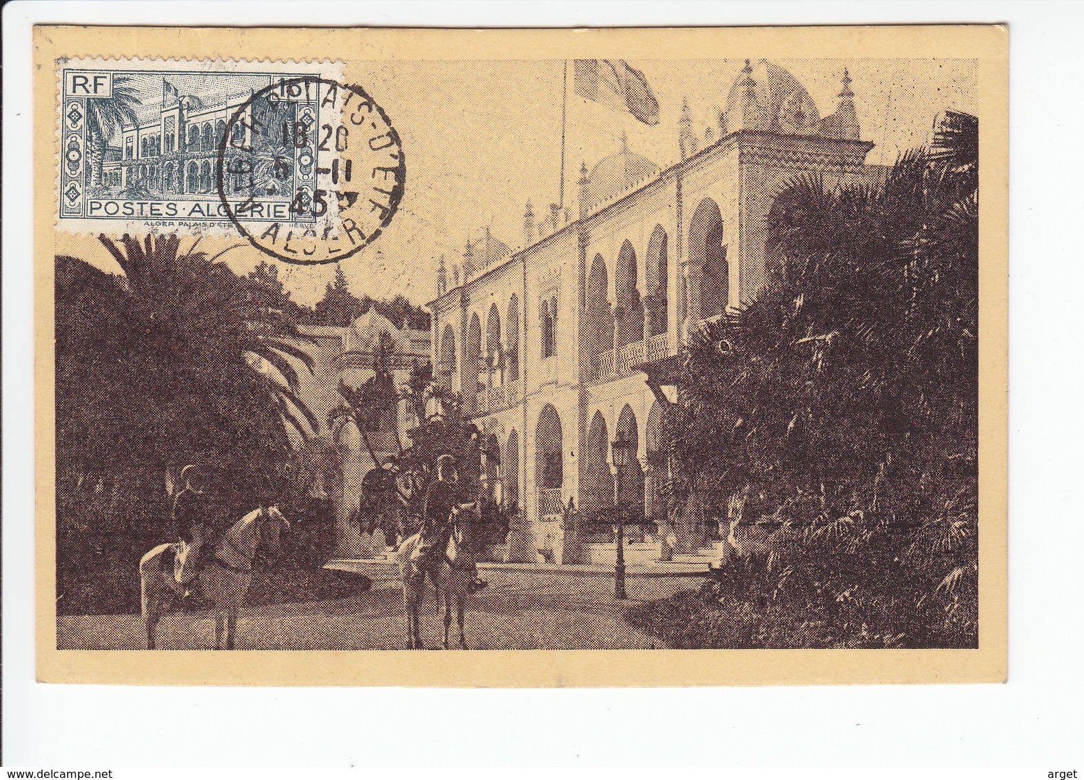 Carte-Maximum ALGERIE N°Yvert 200 (PALAIS D'ETE) Obl Sp Alger Palais D'Eté - Cartes-maximum