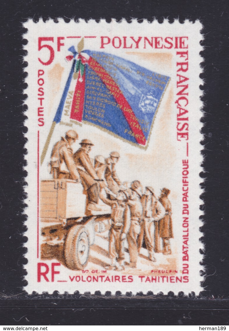 POLYNESIE N°   29 ** MNH Neuf Sans Charnière, TB (D8267) Volontaires Du Bataillon Du Pacifique - 1964 - Unused Stamps