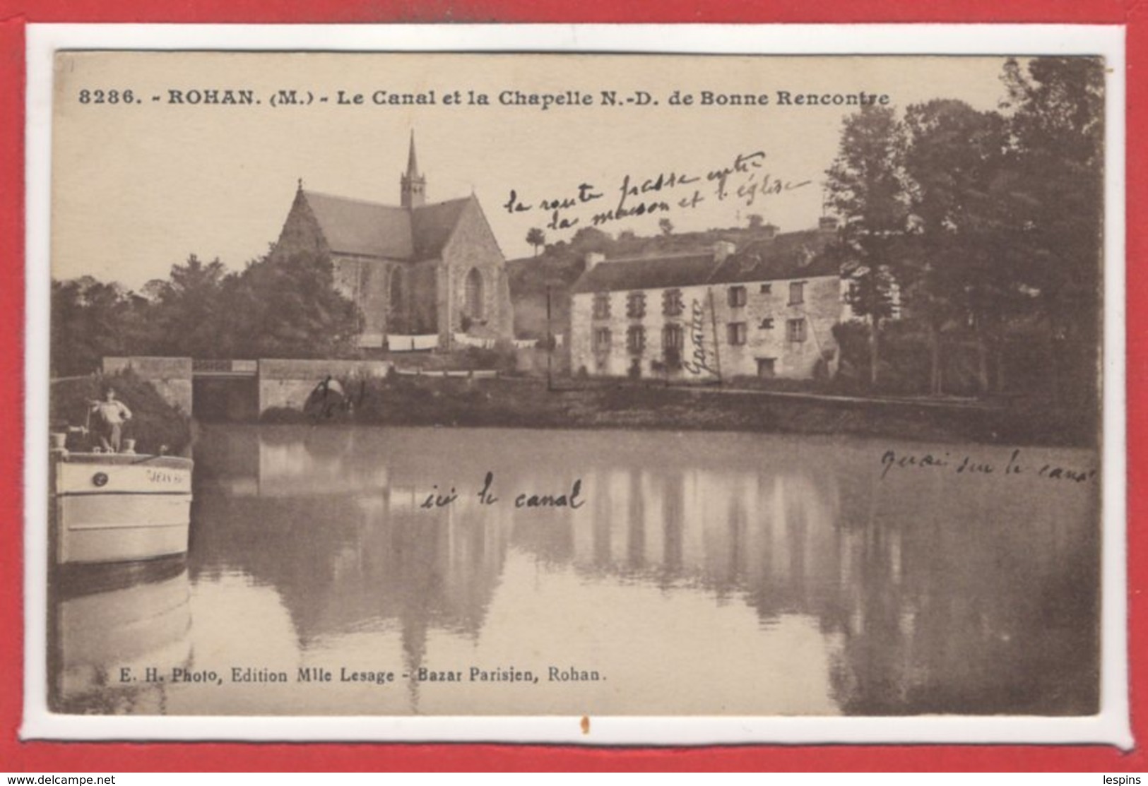 56 - ROHAN --  Le Canal  Et La Chapelle - Rohan