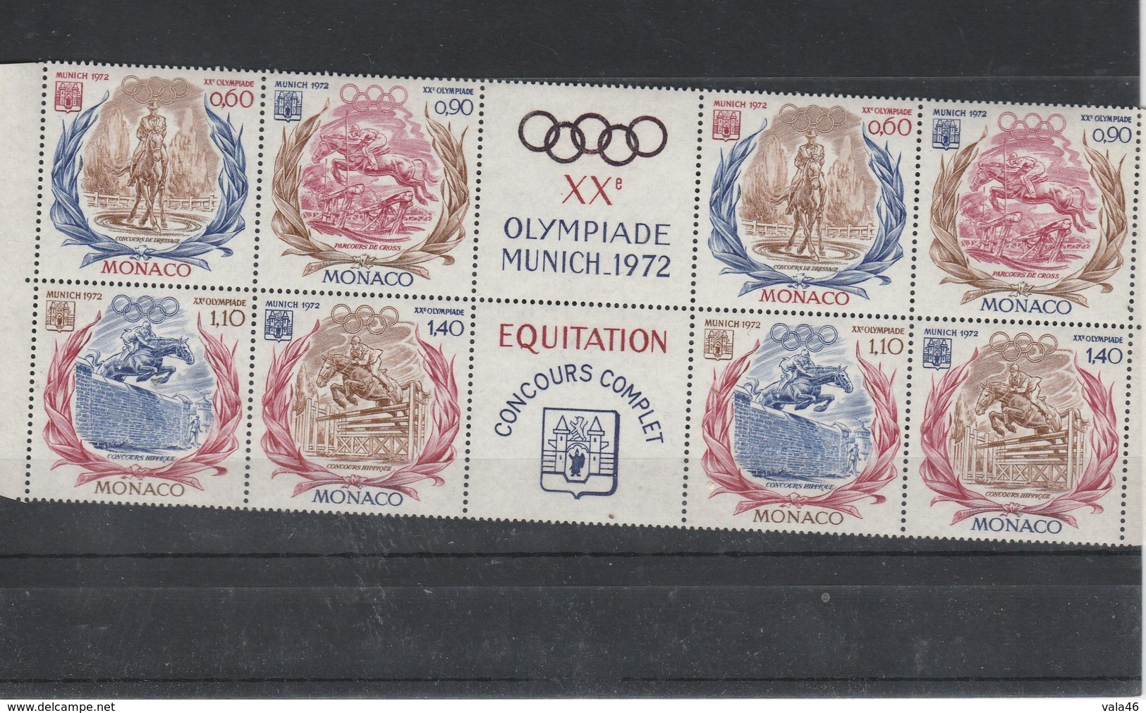 MONACO  JEUX OLYMPIQUES DE MUNICH  1972 - BLOC  XXè OLYMPIADE - Blokken