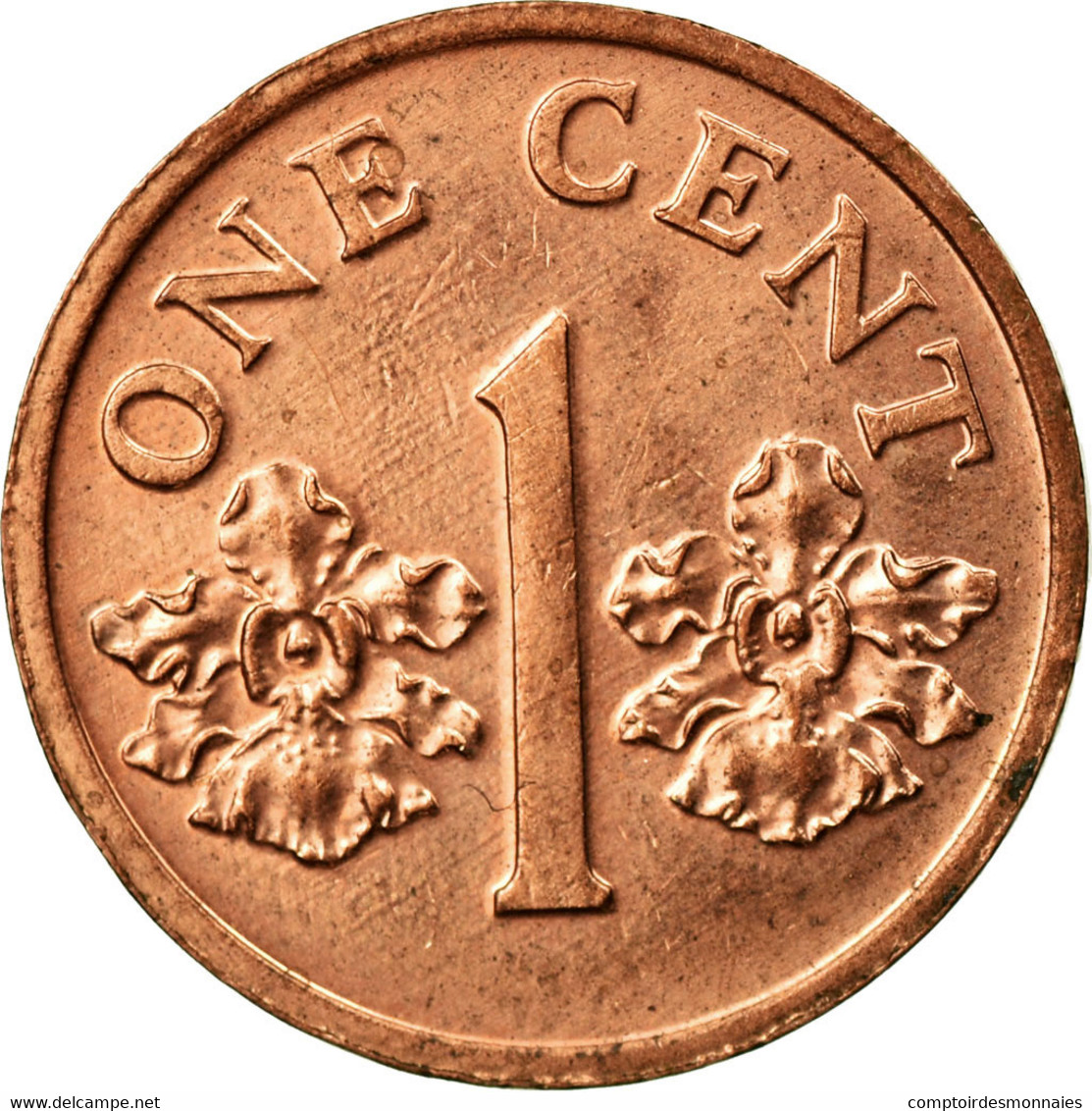 Monnaie, Singapour, Cent, 2001, Singapore Mint, TTB, Copper Plated Zinc, KM:98 - Singapour