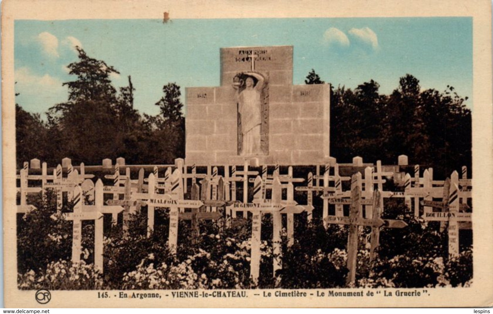 51 - VIENNE Le CHÂTEAU -- Le  Cimetière  - Le Monument De " La Gruerie" - Autres & Non Classés