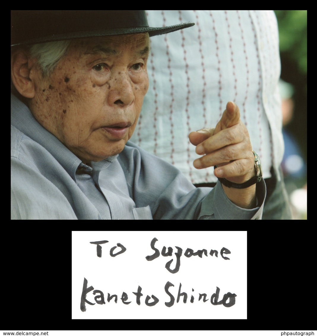 Kaneto Shindo (1912-2012) - Japanese Film Director - Rare Signed Autograph + Photo - Autres & Non Classés