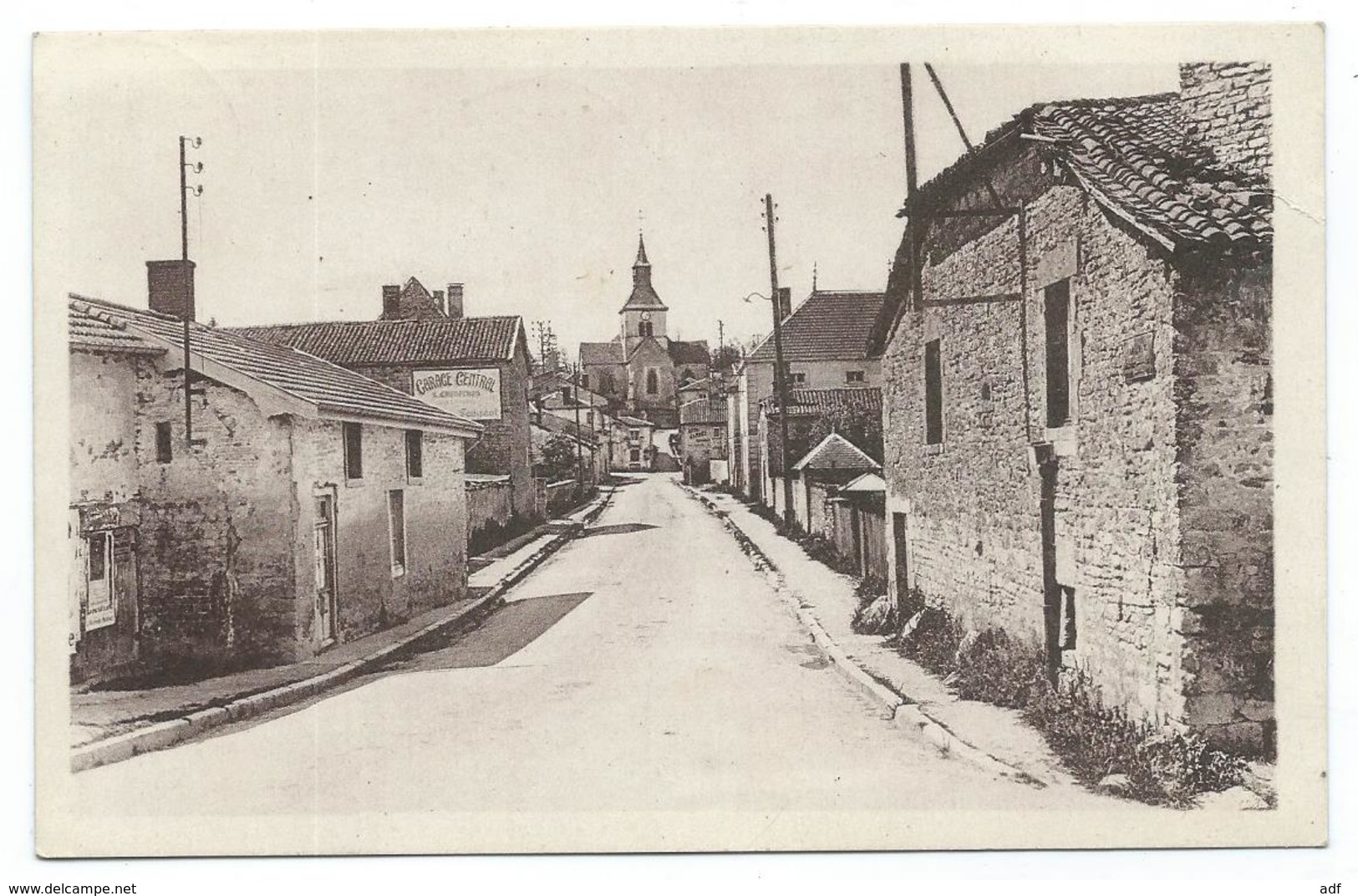 CPSM DOULEVANT LE CHATEAU, RUE DE LA GARE, HAUTE MARNE 52 - Doulevant-le-Château