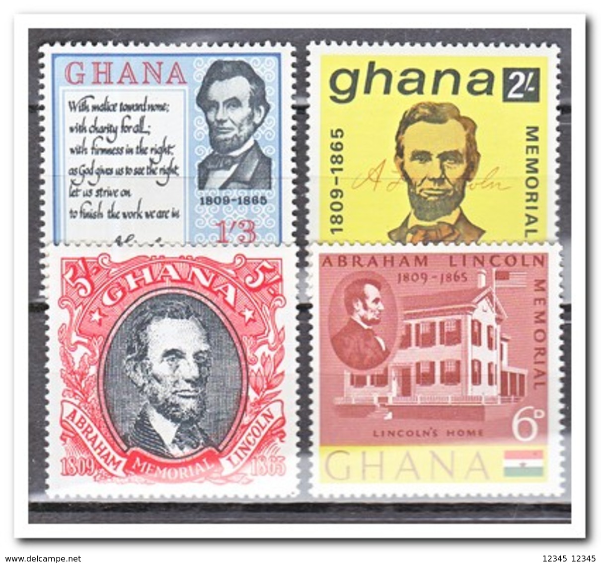 Ghana 1965, Postfris MNH, 100th Anniversary Of Abraham Lincoln's Death - Ghana (1957-...)