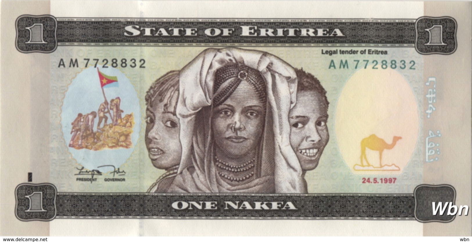 Erythrée 1 Nakfa (P1) 1997 (Pref: AM) -UNC- - Erythrée