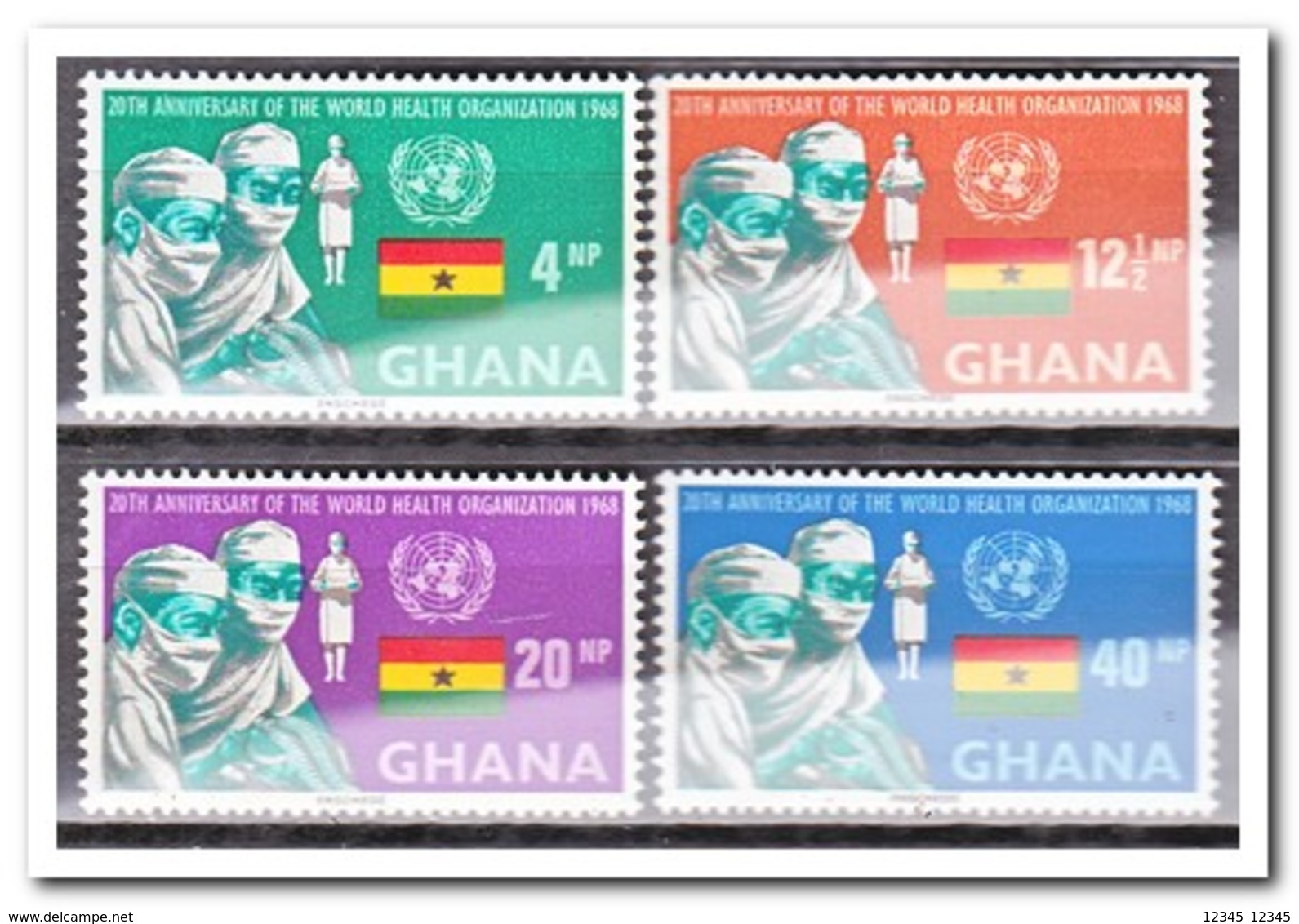 Ghana 1968, Postfris MNH, 20 Years World Health Organisation - Ghana (1957-...)