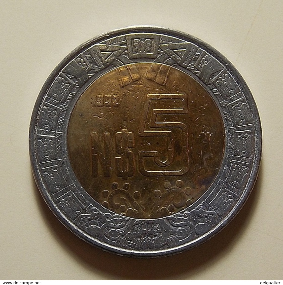 Mexico 5 Pesos 1992 Varnished - Mexico