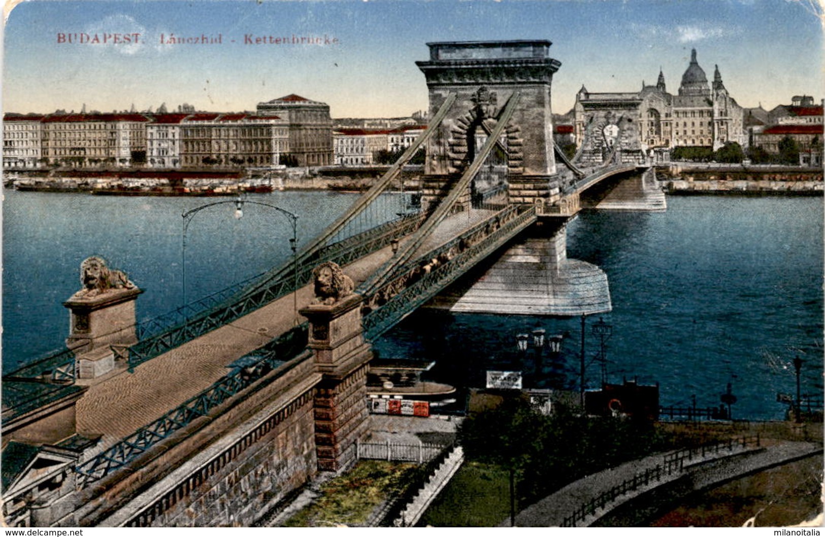 Budapest - Kettenbrücke (35) * Feldpost 5. 5. 1917 - Hungary