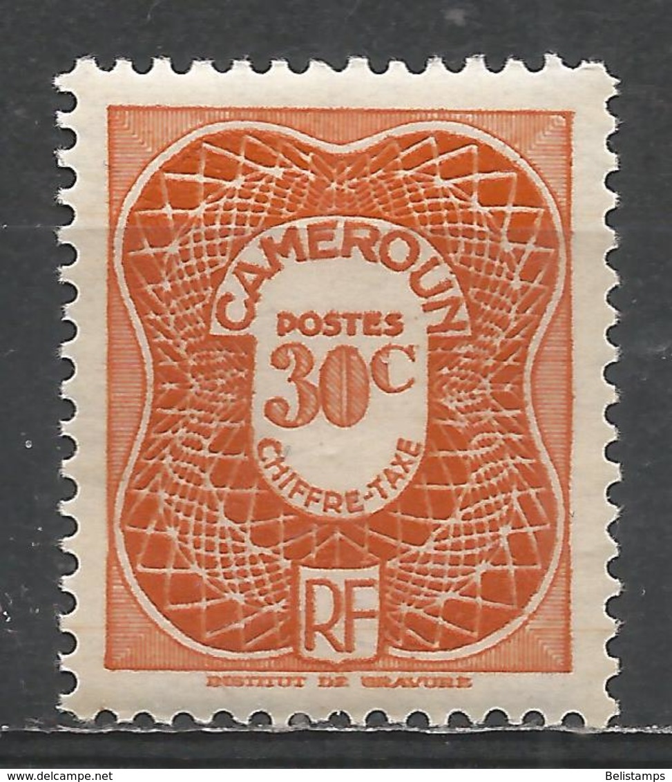 Cameroun 1947. Scott #J25 (MH) Numeral Of Value - Nuovi