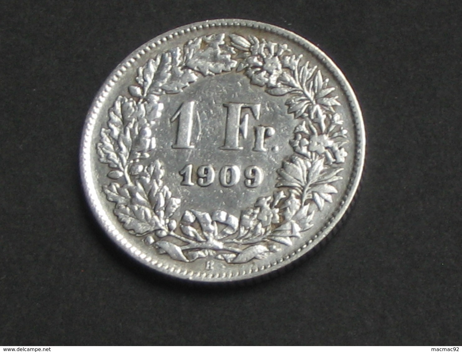SUISSE  - 1 Franc 1909   - Argent-Silver   **** ACHAT IMMEDIAT **** - Otros & Sin Clasificación