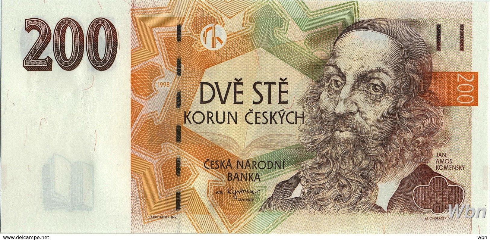 Tchéquie 200 Korun (P19) 1998 -UNC- - Tchéquie