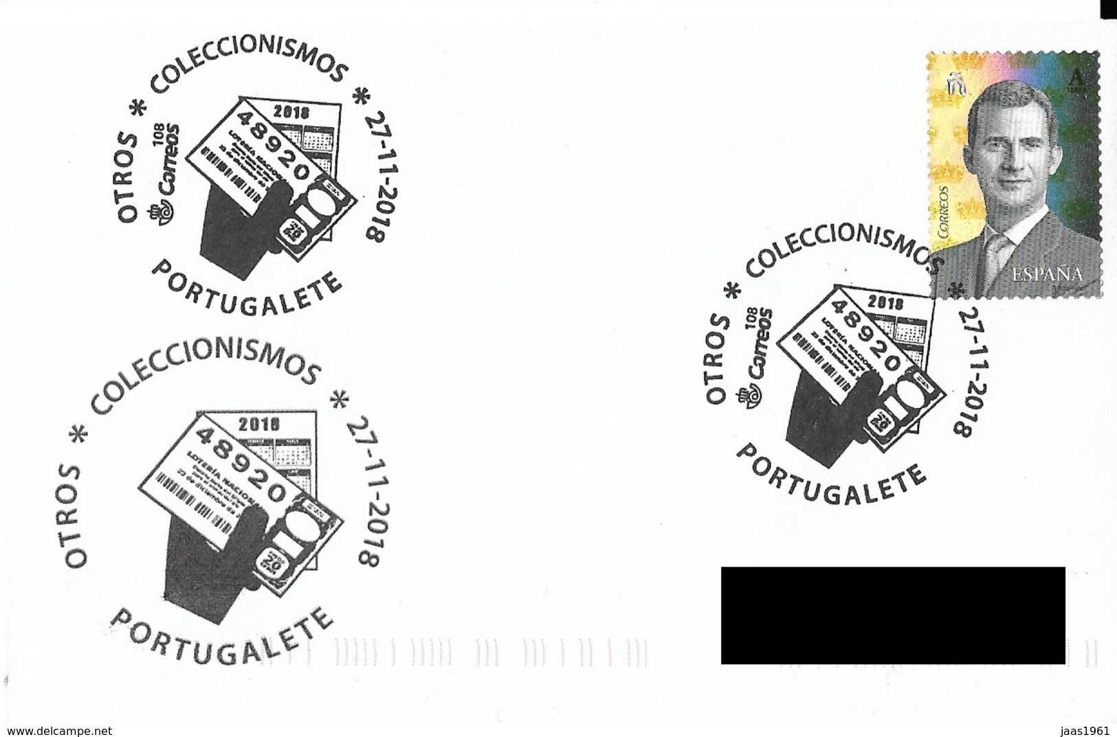 SPAIN. POSTMARK COLLECTING. PORTUGALETE 2018 - Máquinas Franqueo (EMA)