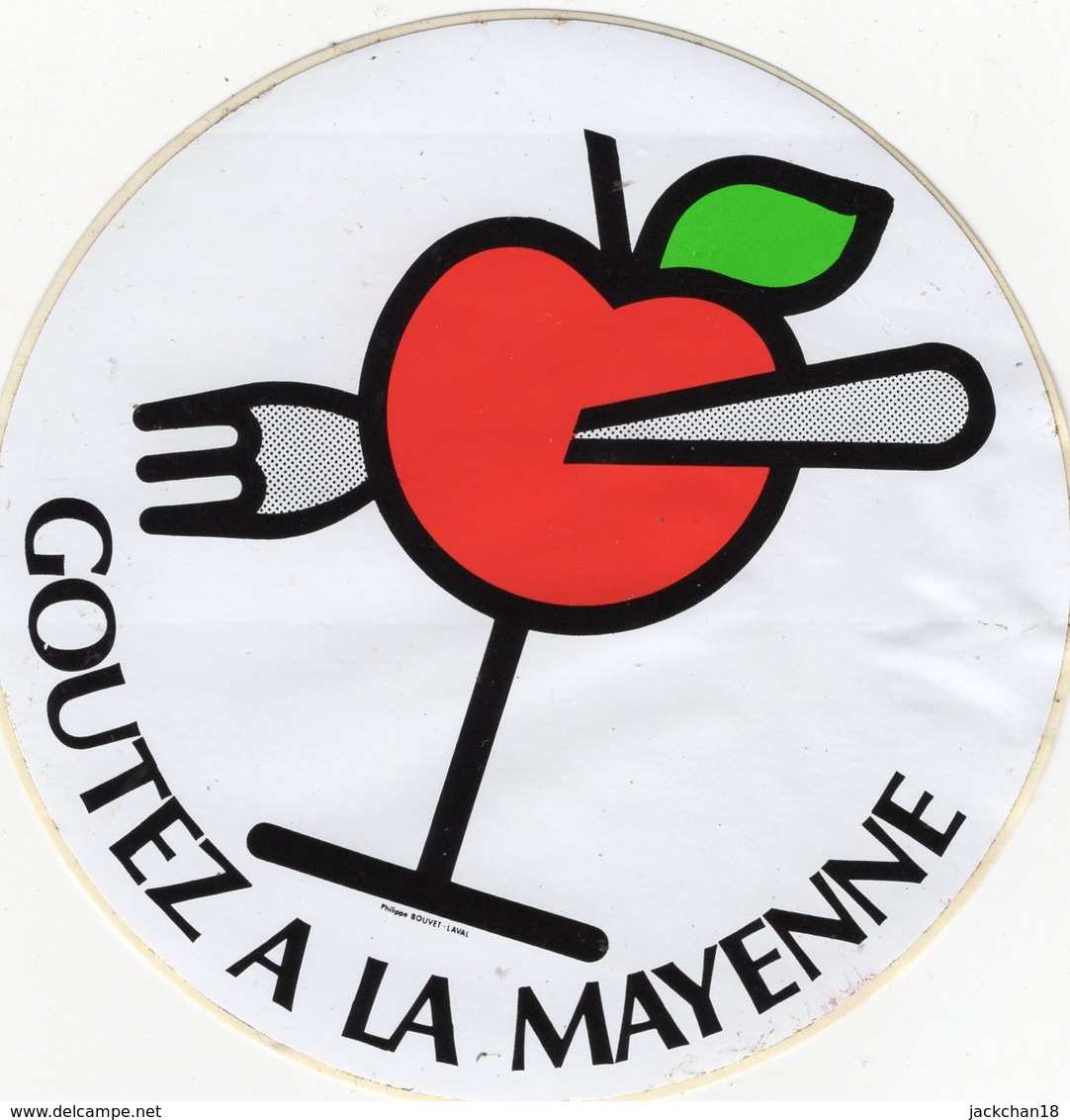 -- POMME GOUTEZ A LA MAYENNE -  Autocollant -- - Fruits & Vegetables