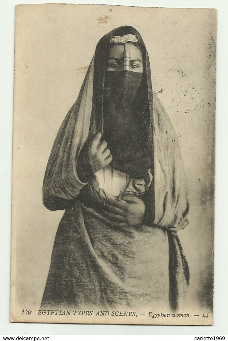 COSTUMI EGYPTIAN  TYPES AND SCENES - EGYPTIAN WOMAN - VIAGGIATA FP - Other & Unclassified