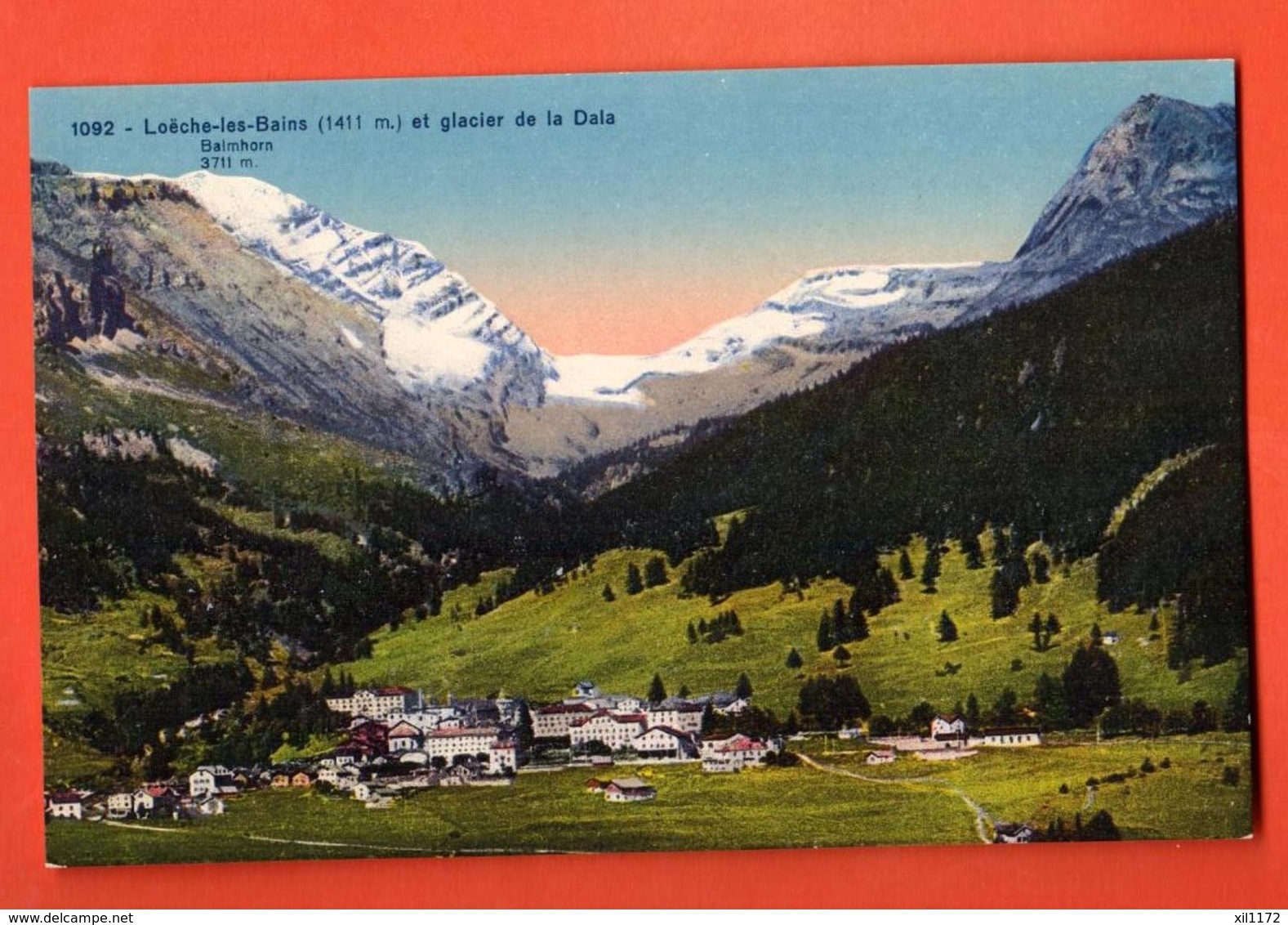 VARR-07 Leukerbad  Loèche-les-Bains Et Le Glacier De Dala. Vue Générale. Non Circulé. SG 1092 - Loèche