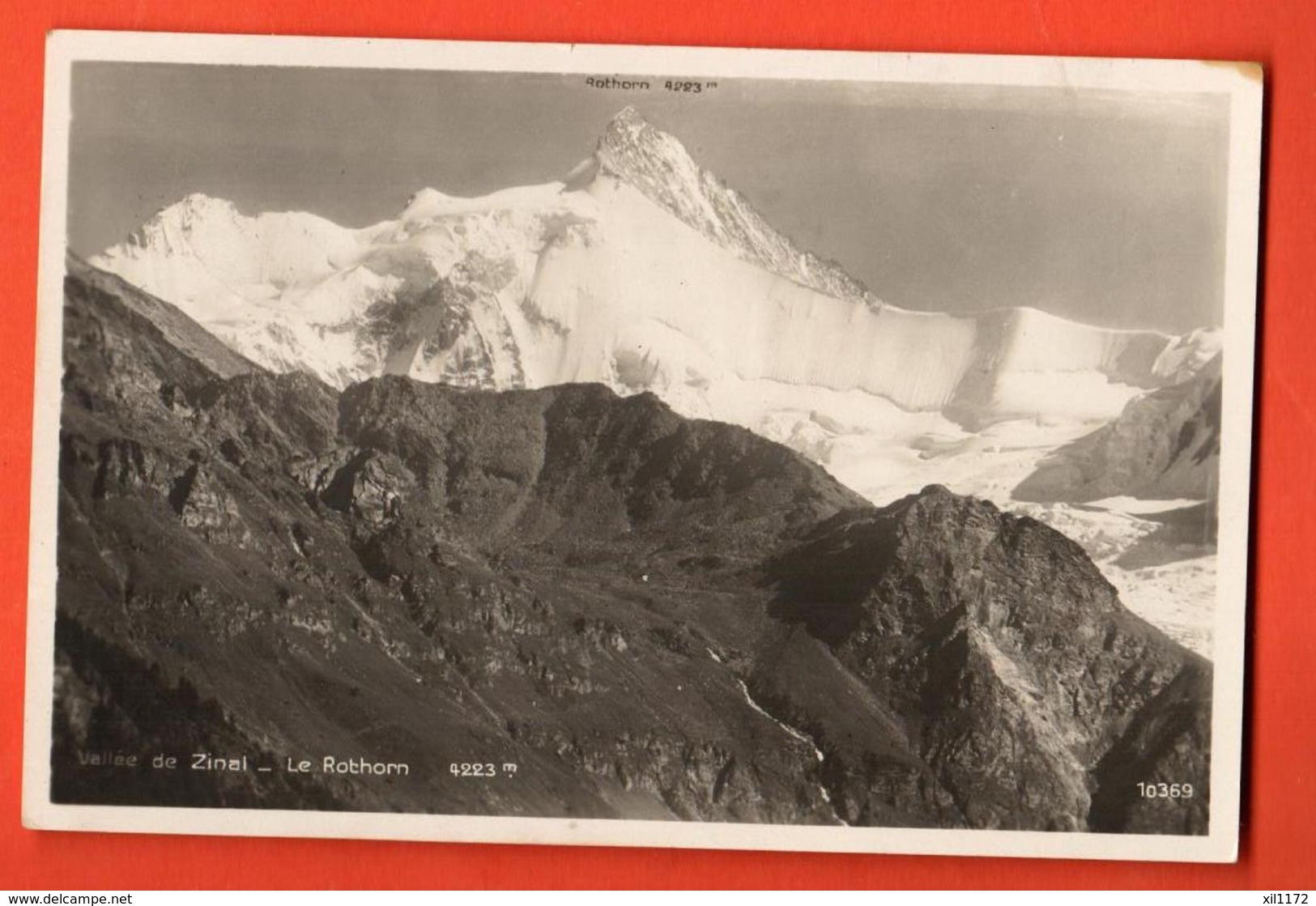 VARR-13 Anniviers. Zinal, Le Rothorn. Circulé 1934. Perrochet-M. 10359 - Anniviers