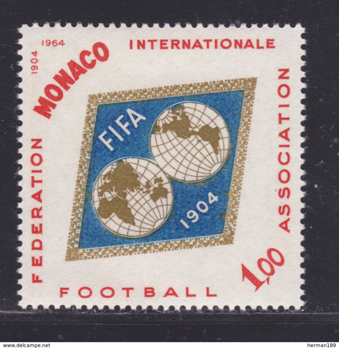 MONACO N°  663 ** MNH Neuf Sans Charnière, TB  (D8281) Fédération Internationale De Football-association -1964 - Neufs