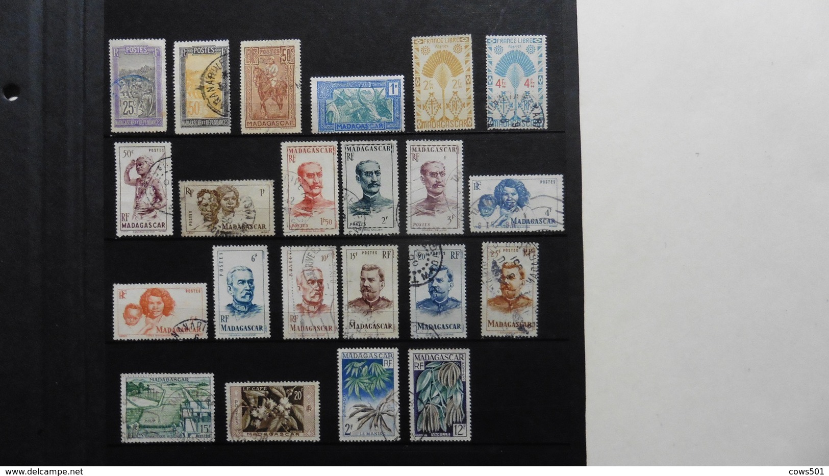 Afrique : France (ex-colonies & Protectorats) > Madagascar 22 Timbres Oblitérés - Oblitérés