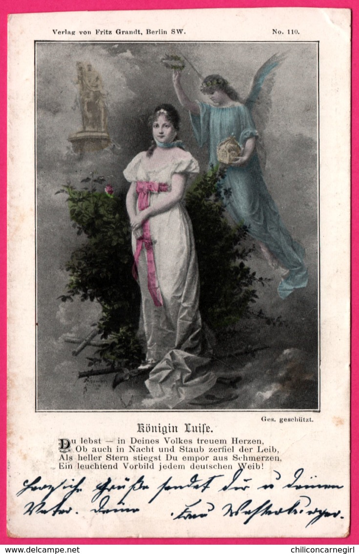 Königin Luise - Statue - Ange - Verlag Vo FRITZ GRANDT - 1901 - Angeli
