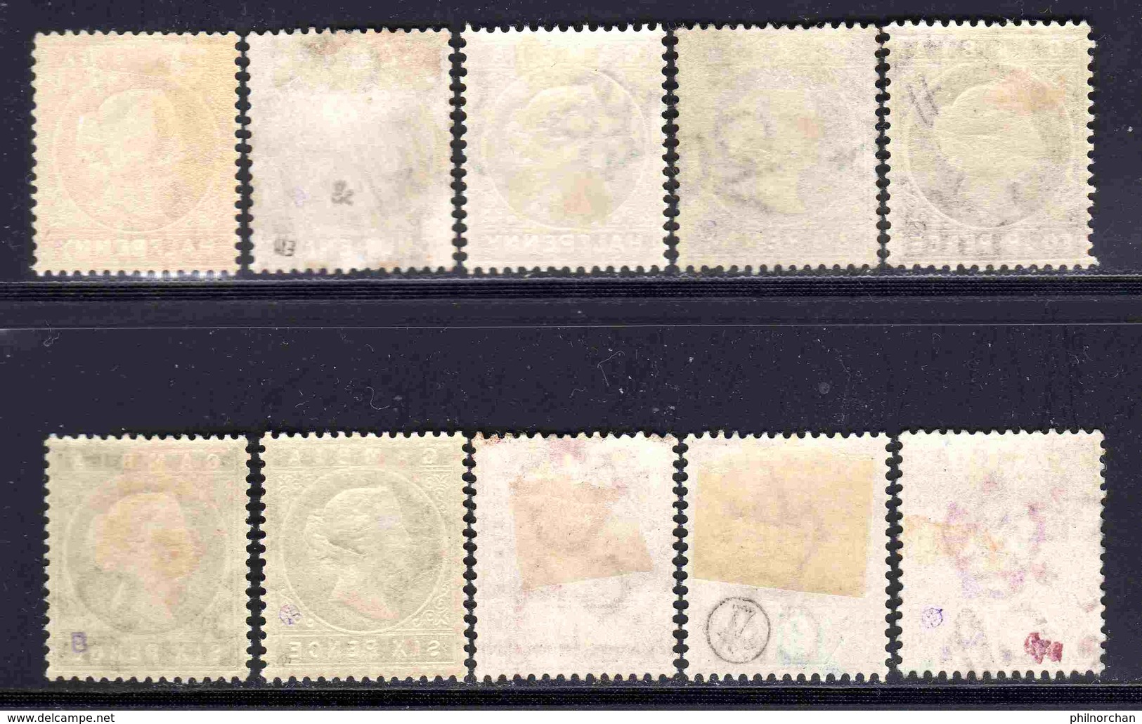 Gambie 1880/1912 17 Timbres Différents Neufs*/Obl.  B/TB  27,50 € (cote 182,35 €) - Gambia (...-1964)