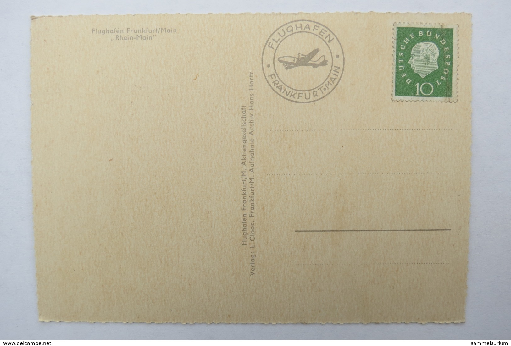 (10/8/49) Postkarte/AK "Frankfurt/Main" Flughafen Rhein-Main - Frankfurt A. Main