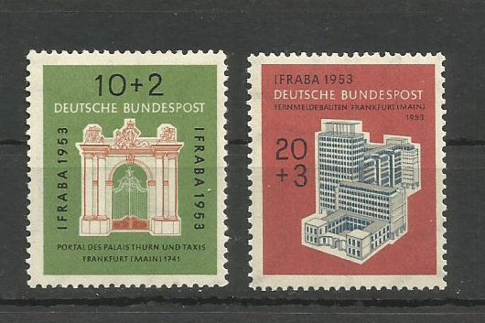 GERMANY DEUTSCHLAND 1953 IFRABA International Stamp Exhibition UNUSED - Unused Stamps