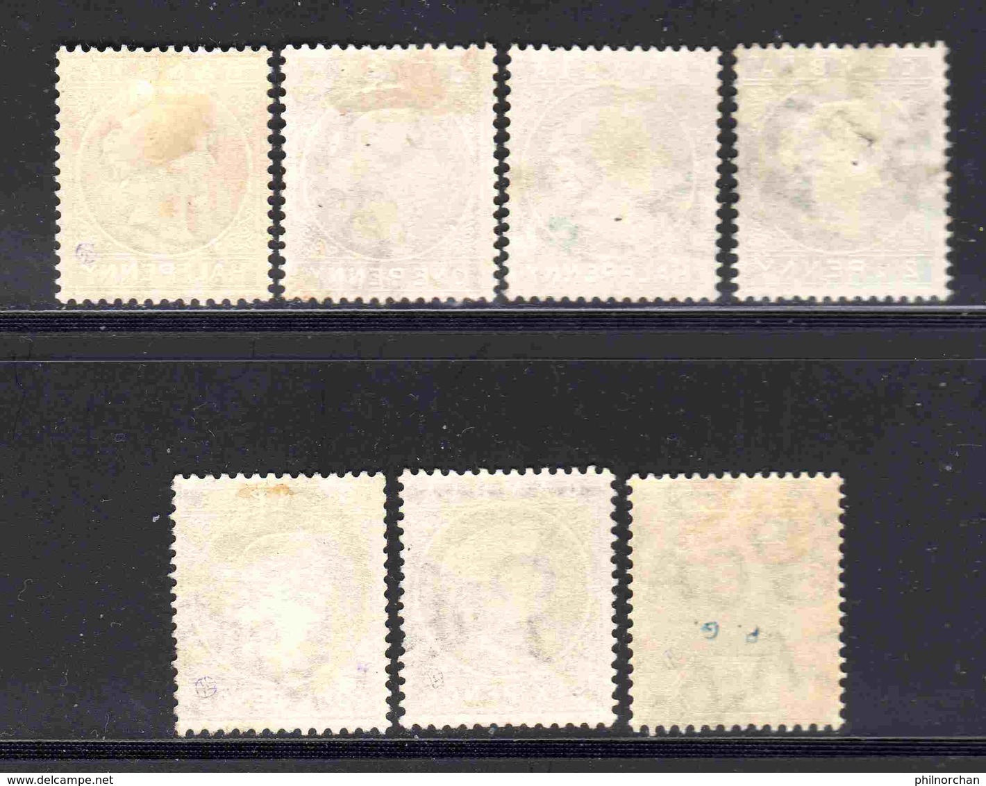 Gambie 1880/1905 Neufs* N°5,40 Neufs Sans Gomme N°6,12 Obl. N°15,17,18  B/TB  10 € (cote 73,50 €, 7 Valeurs) - Gambia (...-1964)