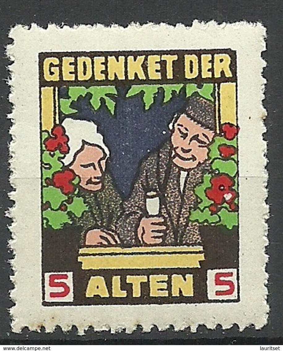 Deutschland Vignette Wohfahrt Charity Gedenket Den Alten MNH - Vignetten (Erinnophilie)