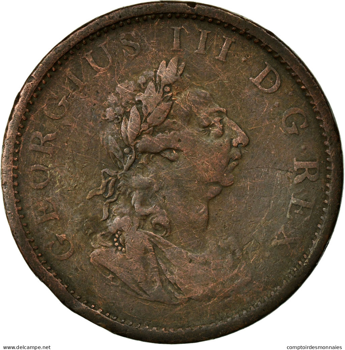 Monnaie, Ireland, George III, Penny, 1805, TB, Cuivre, KM:148.1 - Irlande