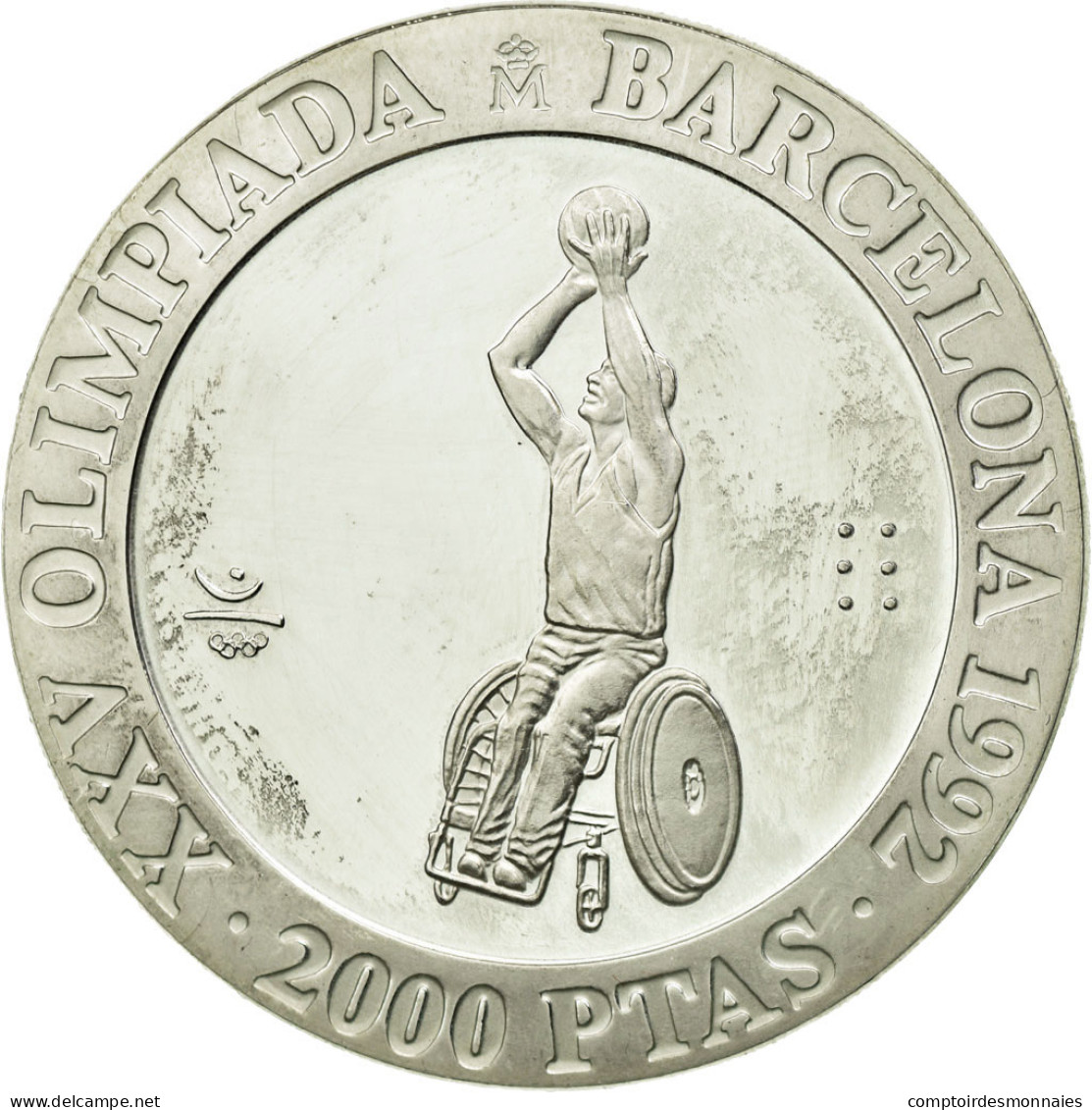 Monnaie, Espagne, Juan Carlos I, Barcelona Olympics, 2000 Pesetas, 1992, Madrid - 2 000 Pesetas