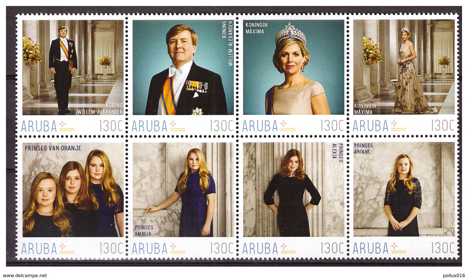 Aruba 2018 Dutch Royal Family Willem-Alexander Maxima MNH - Curaçao, Nederlandse Antillen, Aruba