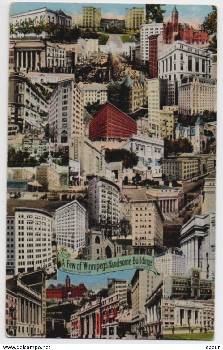 Winnipeg - Composite Card Of About 30 Of The Main Buildings At The Time, ± 1920 - Winnipeg