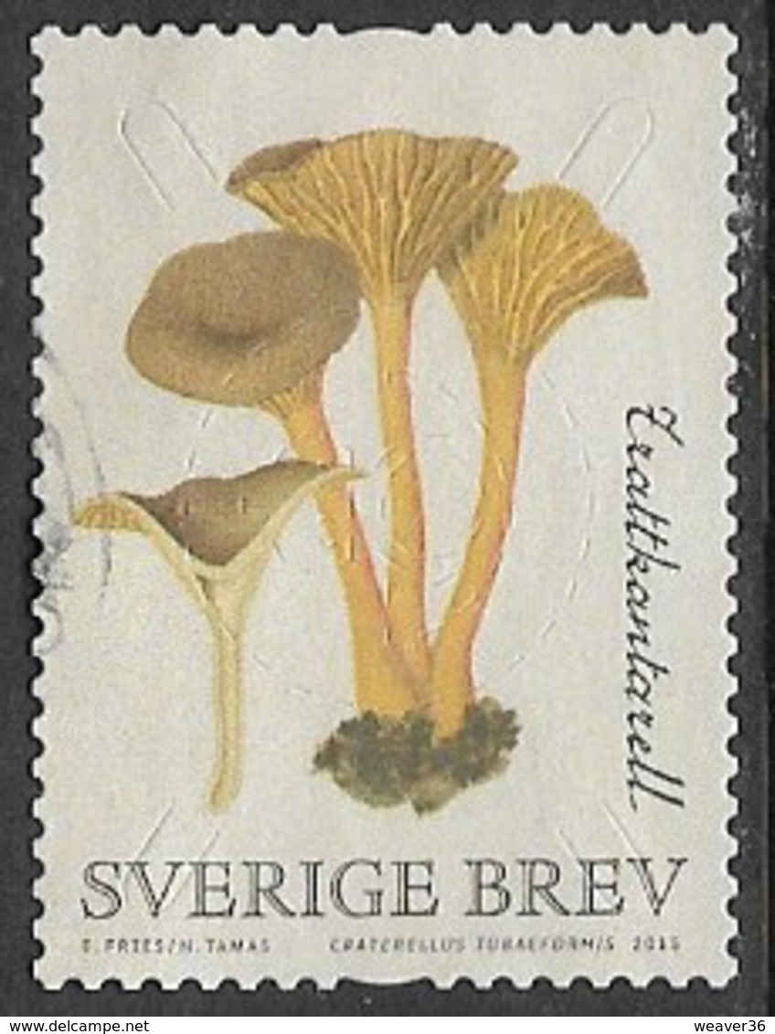 Sweden 2015 Mushrooms Brev Type 5 Good/fine Used [39/31877/ND] - Used Stamps