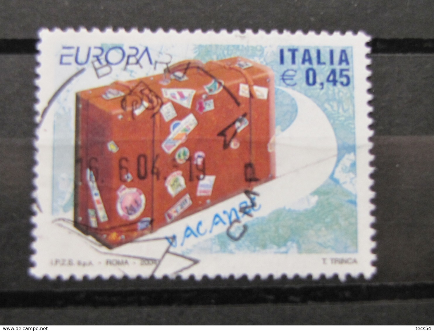 *ITALIA* USATI 2004 - EUROPA 2004 VACANZE - SASSONE 2762 - LUSSO/FIOR DI STAMPA - 2001-10: Used