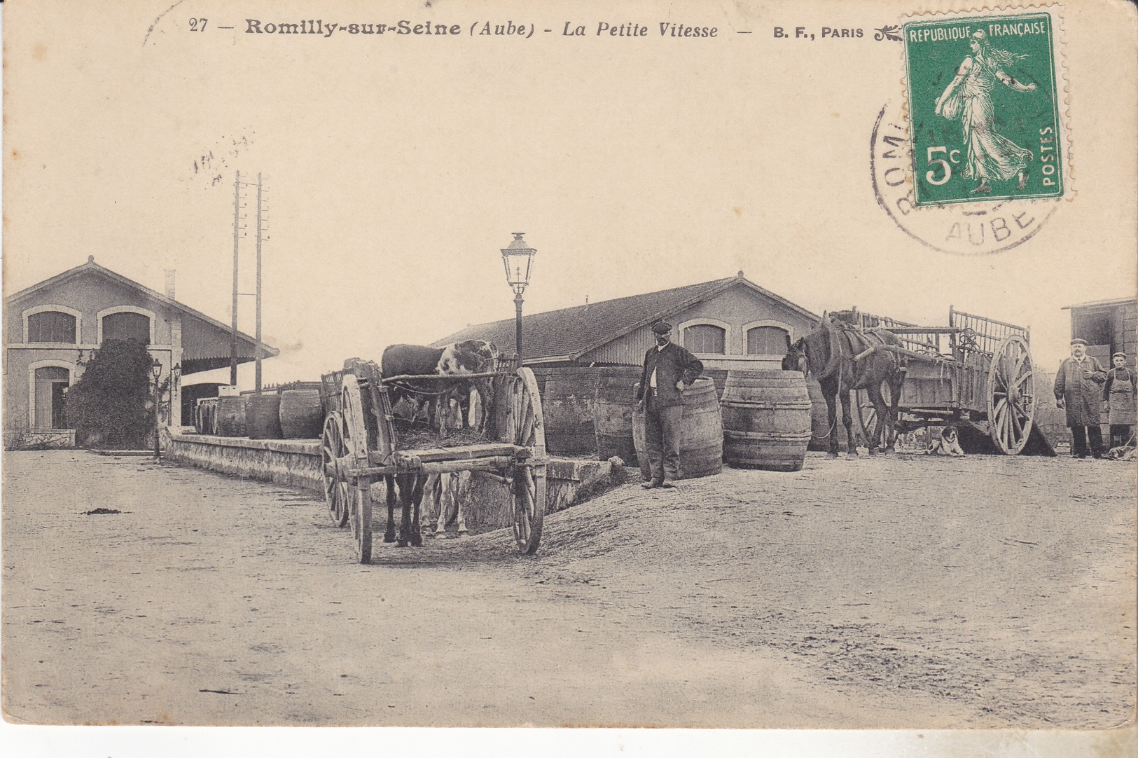 10 Romilly Sur Seine, La Petite Vitesse. Animée, Satée 1912, TB état Edit BF N°27. - Romilly-sur-Seine