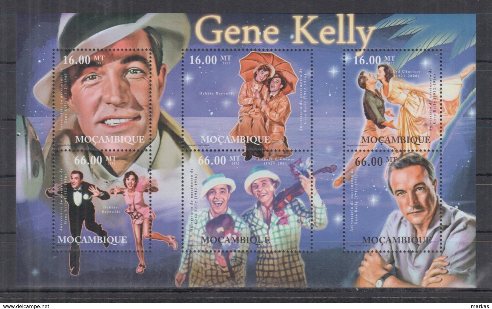 C94. Mozambique MNH - 2012 - Famous People - Gene Kelly - Autres & Non Classés