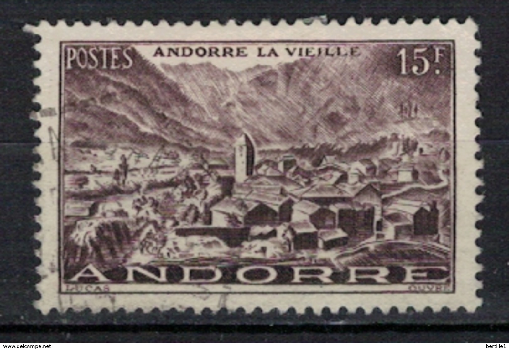 ANDORRE         N°  YVERT    132   OBLITERE       ( O 01/05 ) - Used Stamps