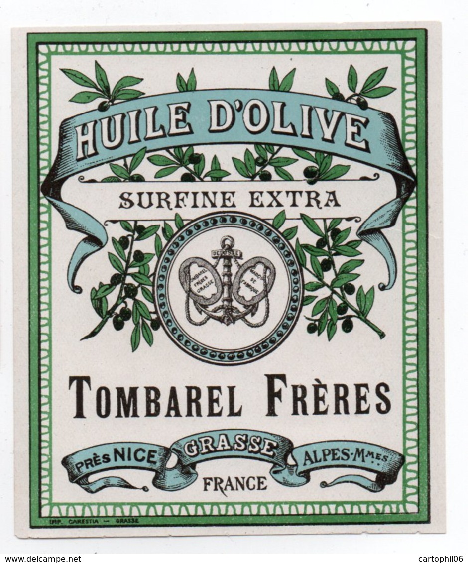 - ALIMENTATION - HUILE D'OLIVE SURFINE EXTRA - TOMBAREL FRÈRES - GRASSE - - Autres & Non Classés