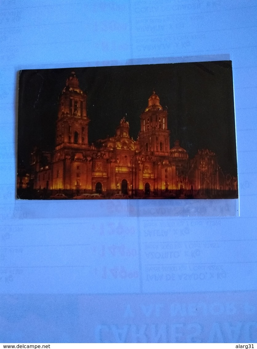 México Cathedral At Night - Mexico