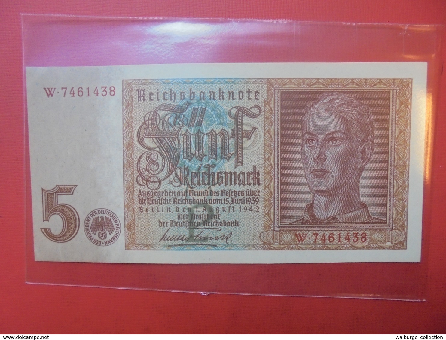 3eme Reich 5 MARK 1942 - 5 Reichsmark