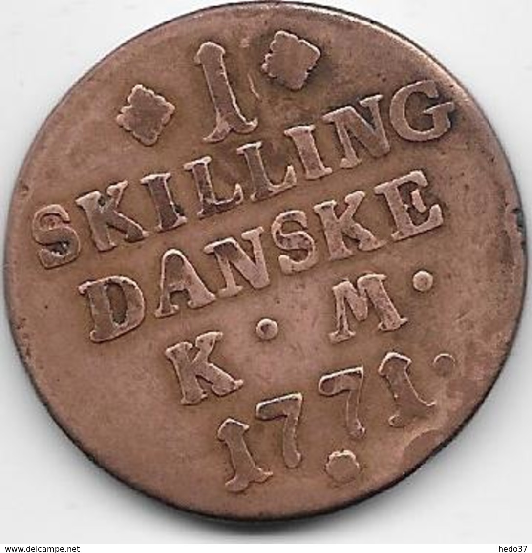 Norvège - 1 Skilling - 1771 - Norvège