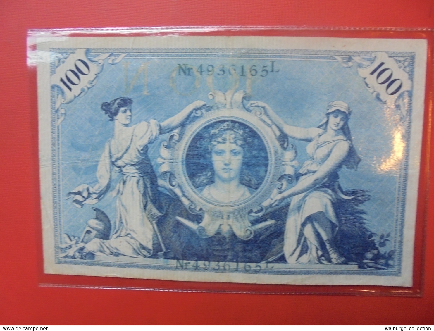 Reichsbanknote 100 MARK 1908 VARIETE N°3 - 100 Mark