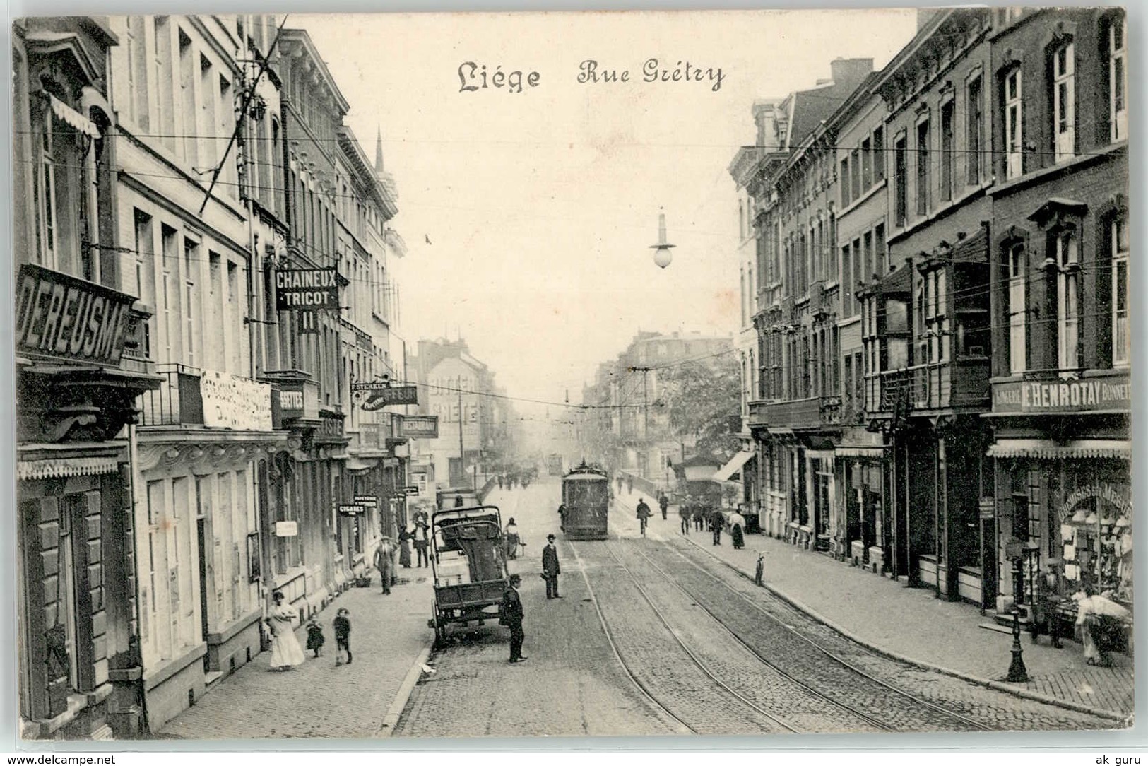 52756403 -  Lüttich Rue Gretry Strassenbahn - Luik