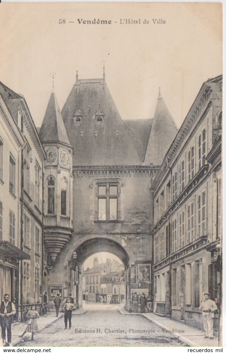 Vendome  L'Hotel De Ville      1913 - Vendome