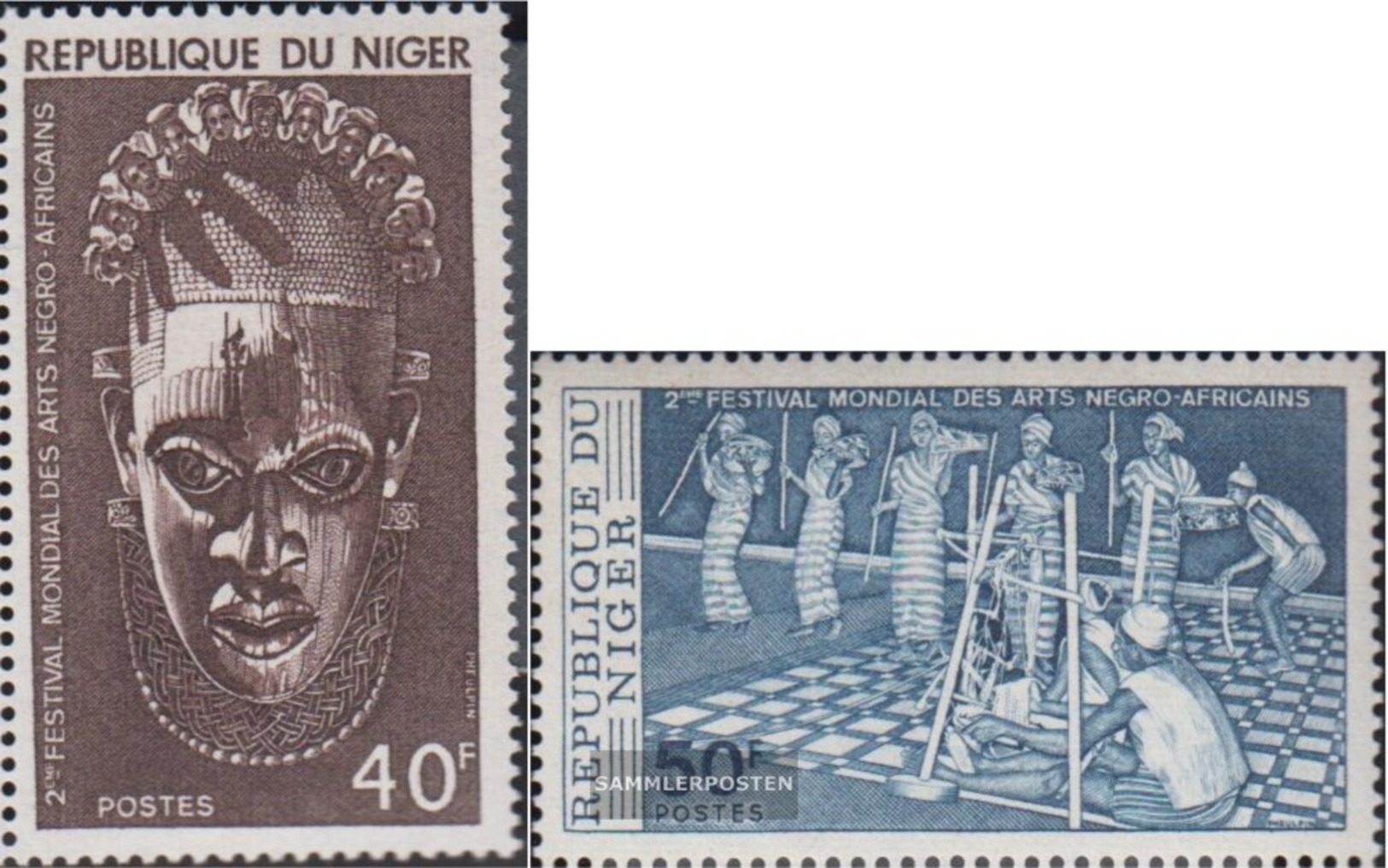 Niger 558-559 (completa Edizione) MNH 1977 Festival - Niger (1960-...)