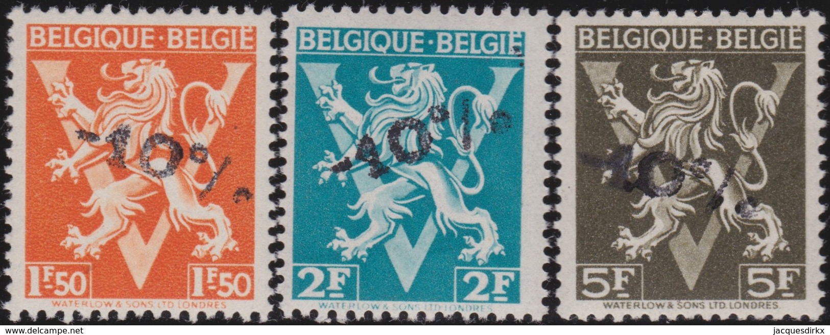 Belgie  .   OBP   .      724  G/H/I        .   **    .  Postfris ZONDER Plakker   .   /  .      Neuf SANS Charniere - Neufs