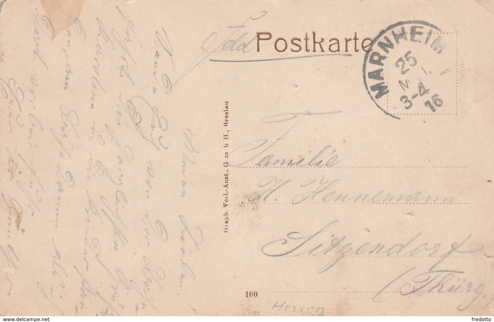 Hanau-Frankfurter Tor.-Feldpostkarte 1916 - Hanau